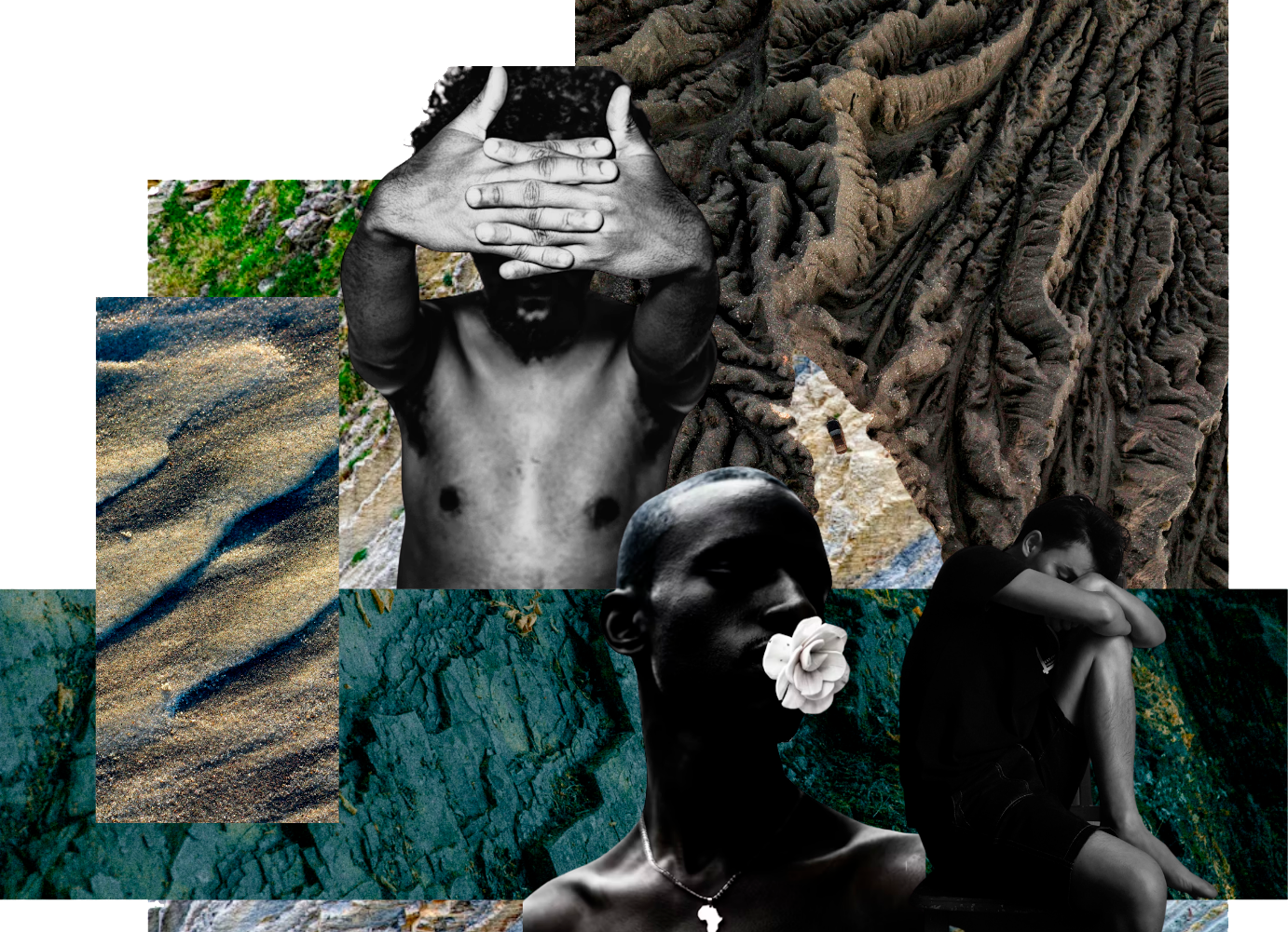 MoodBoard conceptual — Estratos de Silencio